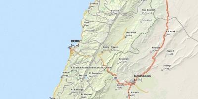 Карта на gps мапата Либан