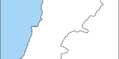 Празно карта на Либан