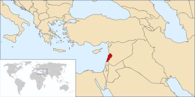 Карта на светот Либан 