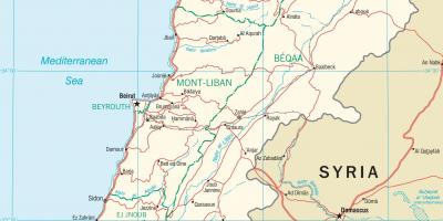Либан патишта мапа