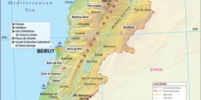 Карта на античка Либан