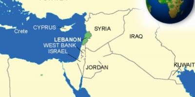Либан на мапата